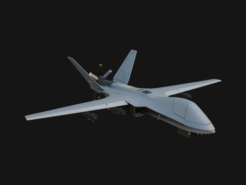 Military Drone Aircraft Model Design 4 - 3D Print Model 3D Print Model