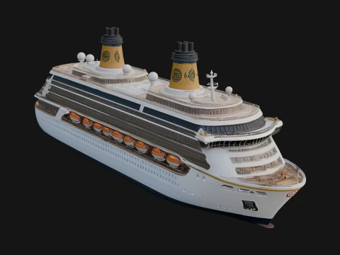 Cruise Ship Model Design 3 - 3D Print Model 3D printmodel