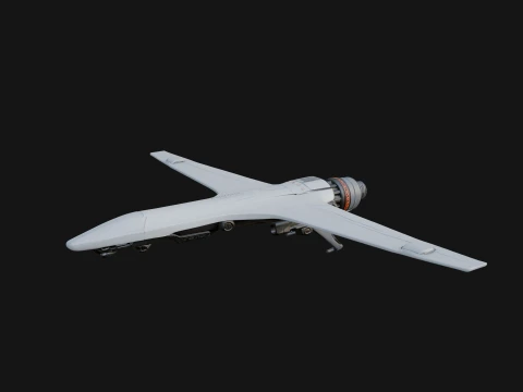 Military Drone Aircraft Model Design 5 - 3D Print Model 3Dプリントモデル