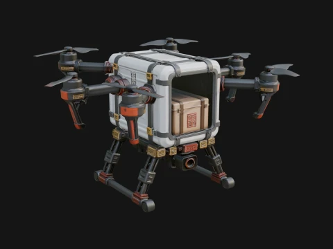 Quadcopter Drone Model Design 6 - 3D Print Model 3D 프린트 모델