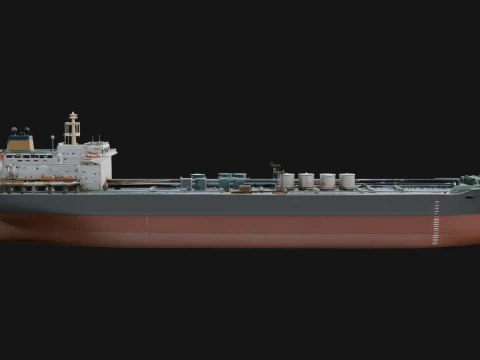 Oil Tanker Ship Model Design 2 - 3D Print Model 3D Print Model