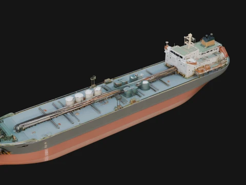 Oil Tanker Ship Model Design 2 - 3D Print Model 3D Print Model