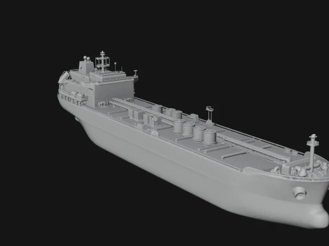 Oil Tanker Ship Model Design 2 - 3D Print Model 3D Print Model