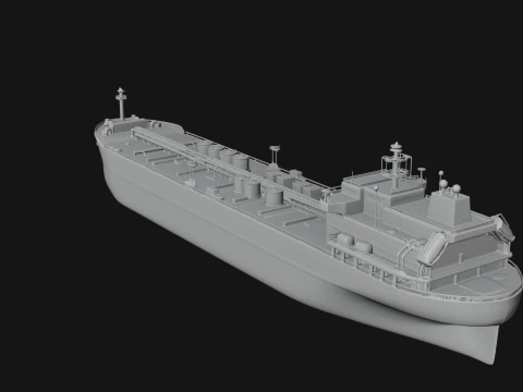 Oil Tanker Ship Model Design 2 - 3D Print Model 3D Print Model