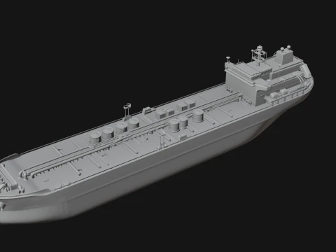 Oil Tanker Ship Model Design 2 - 3D Print Model 3D Print Model