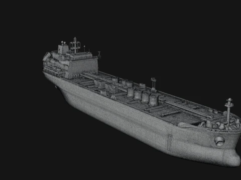 Oil Tanker Ship Model Design 2 - 3D Print Model 3D Print Model