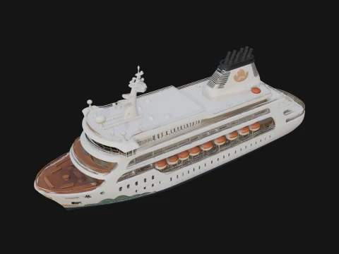 Cruise Ship Model Design 4 - 3D Print Model 3Dプリントモデル