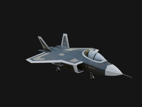 Military Jet Fighter Model Design 59 - 3D Print Model 3D Print Model
