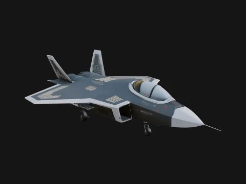 Military Jet Fighter Model Design 59 - 3D Print Model 3Dプリントモデル