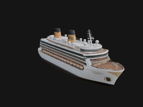 Cruise Ship Model Design 5 - 3D Print Model 3D Print Model