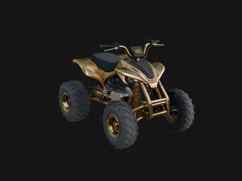 Quad Bike ATV Model Design 6 - 3D Print Model 3D Print Model
