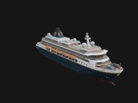 Cruise Ship Model Design 6 - 3D Print Model 3D Print Model