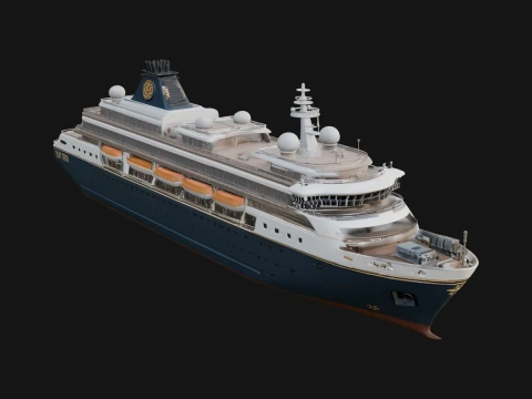 Cruise Ship Model Design 6 - 3D Print Model 3D printmodel