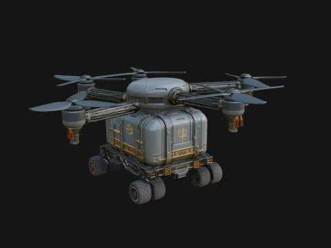 Quadcopter Drone Model Design 7 - 3D Print Model 3D Принт Модель