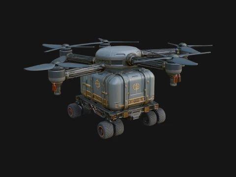 Quadcopter Drone Model Design 7 - 3D Print Model 3D 프린트 모델
