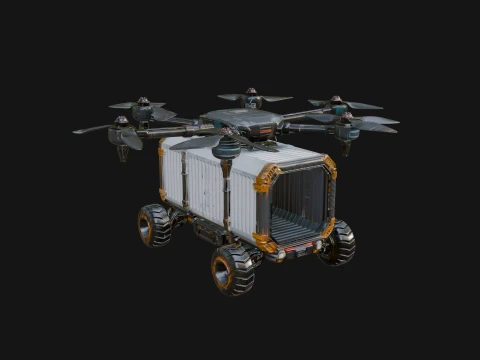 Quadcopter Drone Model Design 8 - 3D Print Model 3D Принт Модель