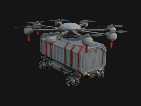 Quadcopter Drone Model Design 9 - 3D Print Model 3D Print Model