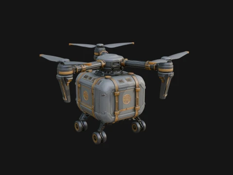 Quadcopter Drone Model Design 10 - 3D Print Model 3D Принт Модель
