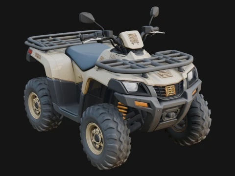 Quad Bike ATV Model Design 7 - 3D Print Model Modelo de Impressão 3D
