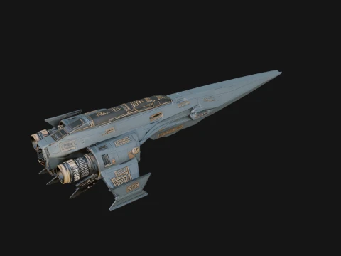 Sci Fi Fighter Craft Model Design 10 - 3D Print Model 3D Print Model