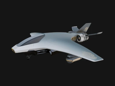 Sci Fi Fighter Craft Model Design 11 - 3D Print Model 3D Print Model