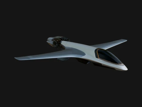 Sci Fi Fighter Craft Model Design 12 - 3D Print Model 3D Print Model