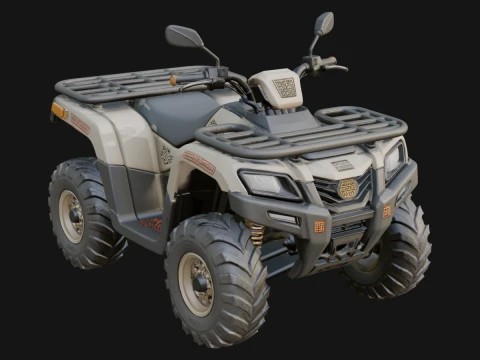 Quad Bike ATV Model Design 8 - 3D Print Model 3D प्रिंट मॉडल