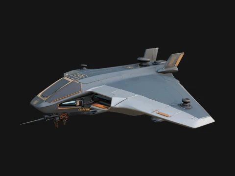 Sci Fi Fighter Craft Model Design 13 - 3D Print Model 3D Print Model