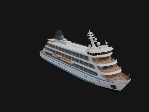 Cruise Ship Model Design 7 - 3D Print Model 3D Print Model