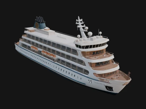 Cruise Ship Model Design 7 - 3D Print Model 3D printmodel