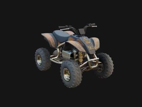 Quad Bike ATV Model Design 9 - 3D Print Model 3D Print Model