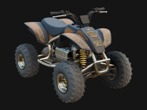 Quad Bike ATV Model Design 9 - 3D Print Model 3D प्रिंट मॉडल