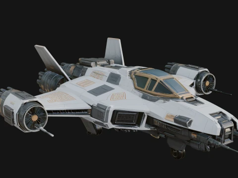 Sci Fi Fighter Craft Model Design 14 - 3D Print Model 3D Print Model