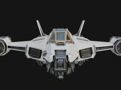 Sci Fi Fighter Craft Model Design 14 - 3D Print Model 3D Print Model