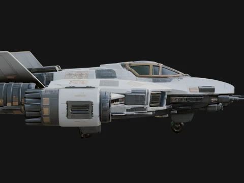 Sci Fi Fighter Craft Model Design 14 - 3D Print Model 3D Print Model