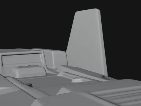 Sci Fi Fighter Craft Model Design 14 - 3D Print Model 3D Print Model