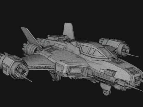 Sci Fi Fighter Craft Model Design 14 - 3D Print Model 3D Print Model