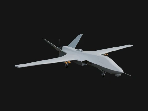 Military Drone Aircraft Model Design 9 - 3D Print Model Modelo de impresión 3D