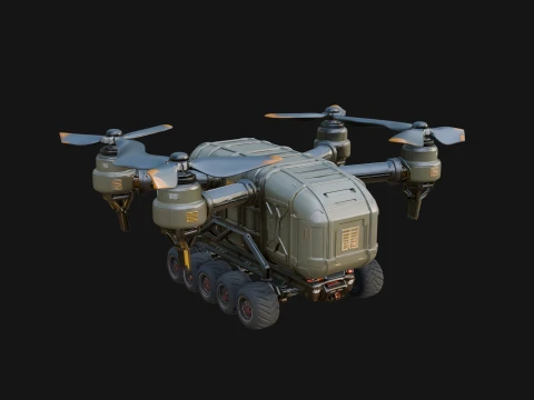 Quadcopter Drone Model Design 12 - 3D Print Model 3D Принт Модель