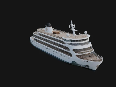 Cruise Ship Model Design 8 - 3D Print Model 3D Print Model
