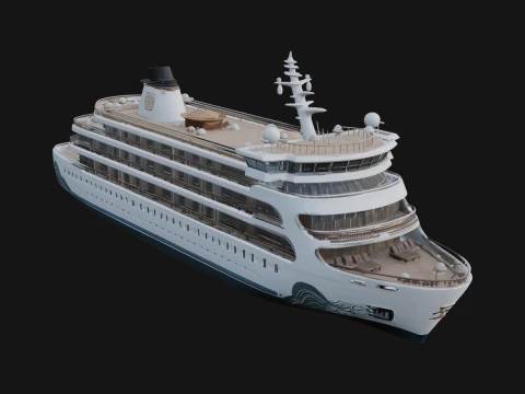 Cruise Ship Model Design 8 - 3D Print Model 3D printmodel