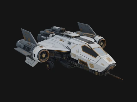 Sci Fi Fighter Craft Model Design 17 - 3D Print Model 3D printmodel