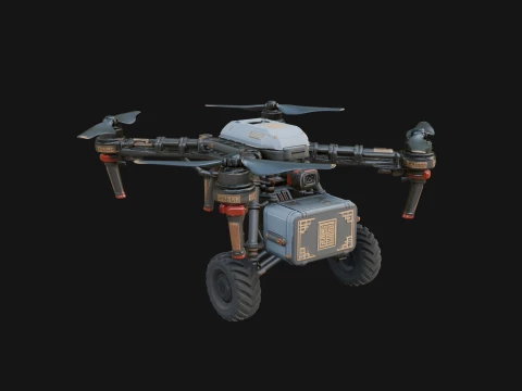 Quadcopter Drone Model Design 13 - 3D Print Model 3D Принт Модель