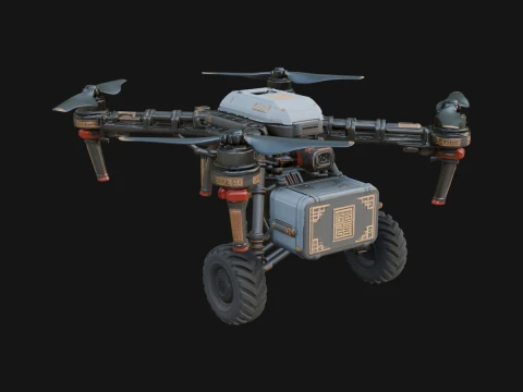 Quadcopter Drone Model Design 13 - 3D Print Model 3D 프린트 모델