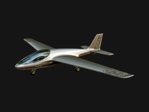 Private Jet Model Design 14 - 3D Print Model 3Dプリントモデル