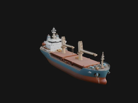 Bulk Carrier Ship Model Design 3 - 3D Print Model 3D Print Model