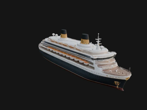 Cruise Ship Model Design 9 - 3D Print Model 3D Print Model