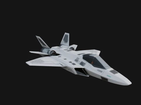 Military Jet Fighter Model Design 60 - 3D Print Model 3D Print Model
