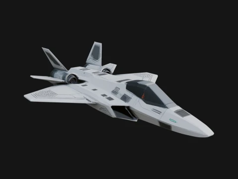 Military Jet Fighter Model Design 60 - 3D Print Model 3D Принт Модель