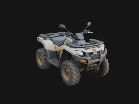 Quad Bike ATV Model Design 12 - 3D Print Model Modelo de Impressão 3D